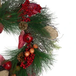Northlight Autumn Harvest Pine, Berry And Pomegranate Wreath, 24 Inch, Unlit 9 Northlight Autumn Harvest Pine, Berry And Pomegranate Wreath, 24 Inch, Unlit -Northlight Shop northlight kji20x6888 2 updated 22217.1665174039