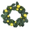 Northlight Lemon And Foliage Artificial Wreath, Yellow 22-Inch -Northlight Shop northlight kji26208 75704.1588355283