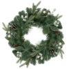 Northlight Frosted White Berry And Mixed Pine Artificial Christmas Wreath, 24-Inch, Unlit -Northlight Shop northlight kji28173 1 updated2022 36670.1662575095