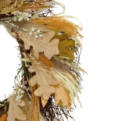 Northlight Cattail And Wheat Twig Artificial Fall Harvest Wreath, 24-Inch -Northlight Shop northlight kji82583 2updated 99334.1665346440
