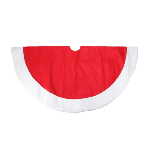 Northlight 48" Red And White Traditional Christmas Tree Skirt With Border 3 Northlight 48" Red And White Traditional Christmas Tree Skirt With Border