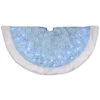 Northlight 48" LED Blue Iridescent Glittered Snowflakes Christmas Tree Skirt -Northlight Shop northlight l27894 38035.1588362485
