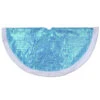 Northlight 48" Light Blue Iridescent Mesh Glittered Snowflakes Christmas Tree Skirt 2 Northlight 48" Light Blue Iridescent Mesh Glittered Snowflakes Christmas Tree Skirt -Northlight Shop northlight l27896 82800.1588371054