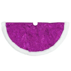 Northlight 20" Magenta Glittered Mini Christmas Tree Skirt With White Fur Trim -Northlight Shop northlight l27920 0220copy 34591.1691161229