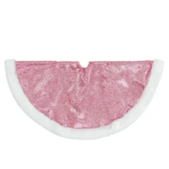 Northlight 20" Pink Glittered Mini Christmas Tree Skirt With White Fur Trim 11 Northlight 20" Pink Glittered Mini Christmas Tree Skirt With White Fur Trim -Northlight Shop northlight l27922 0220copy 66196.1691161226