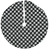 Northlight 20" White And Black Buffalo Plaid Mini Christmas Tree Skirt -Northlight Shop northlight l27924 01 02559.1689345453