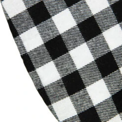 Northlight 20" White And Black Buffalo Plaid Mini Christmas Tree Skirt -Northlight Shop northlight l27924 04 68496.1691161229