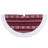 Northlight 20" Gray And Red Snowflakes Lodge Mini Christmas Tree Skirt With High Pile Fleece Trim -Northlight Shop northlight l27925 1 61301.1588357417