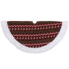 Northlight 20" Red And Green Lodge Knitted Mini Christmas Tree Skirt With High Pile Fleece Trim 2 Northlight 20" Red And Green Lodge Knitted Mini Christmas Tree Skirt With High Pile Fleece Trim -Northlight Shop northlight l27926 1 79922.1665611932