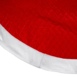 Northlight 72" Red And White Quilted Christmas Tree Skirt With Faux Fur Trim -Northlight Shop northlight l27932 1 59665.1588357519
