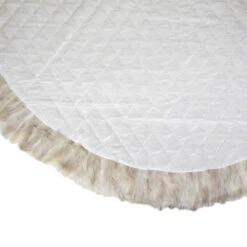 Northlight 48" Beige And Ivory Contemporary Christmas Tree Skirt -Northlight Shop northlight l85456 2 89274.1588369419