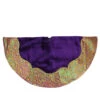 Northlight 48" Purple Velveteen Christmas Tree Skirt With Gold Flourish Two Tone Border -Northlight Shop northlight l85490 1 25414.1664901057