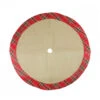 Northlight 20" Rustic Burlap Mini Christmas Tree Skirt With Red Plaid Border -Northlight Shop northlight l85586 1 67831.1665610744
