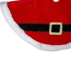 Northlight 20" Traditional Red And White Santa Claus Belt Buckle Mini Christmas Tree Skirt -Northlight Shop northlight l85588 1 92816.1665519664