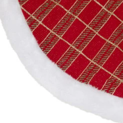 Northlight 20" Red And Gold Plaid Glittered Mini Christmas Tree Skirt 7 Northlight 20" Red And Gold Plaid Glittered Mini Christmas Tree Skirt -Northlight Shop northlight l85595 3 15110.1665346440