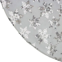 Northlight 20" White And Silver Sequin Snowflake Mini Christmas Tree Skirt -Northlight Shop northlight l85598 3 24520.1665346761