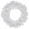 Northlight Pre-Lit White Pine Artificial Christmas Wreath - 24-Inch, Clear Lights 1 Northlight Pre-Lit White Pine Artificial Christmas Wreath - 24-Inch, Clear Lights -Northlight Shop northlight m88639 1 77177.1658863595