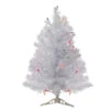 Northlight 2' Pre-Lit Medium White Iridescent Pine Artificial Christmas Tree - Multicolor Lights 1 Northlight 2' Pre-Lit Medium White Iridescent Pine Artificial Christmas Tree - Multicolor Lights -Northlight Shop northlight m88667 40769.1665610426