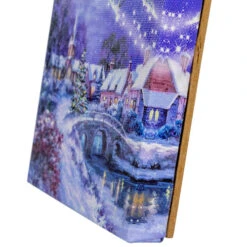 Northlight 6" LED Fiber Optic Christmas Tree And Santa Sleigh Wall Art Decor -Northlight Shop northlight nj01628 01 33410.1695052442