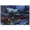 Northlight LED Lighted Santa Claus In Sleigh Christmas Canvas Wall Art 15.75" X 23.5" -Northlight Shop northlight nj16534 1 36432.1664293522