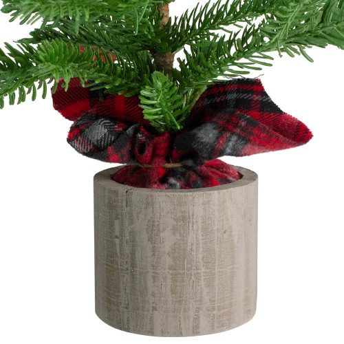 Northlight 1.3' Potted Pine Medium Artificial Tabletop Christmas Tree - Unlit 7 Northlight 1.3' Potted Pine Medium Artificial Tabletop Christmas Tree - Unlit - Image 5