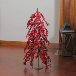 Northlight 2.5' Red Berries Artificial Upside Down Christmas Tree - Unlit -Northlight Shop northlight nl00358 3 74665.1600478509