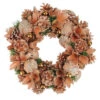 Northlight Autumn Harvest Glittered Rose Gold Pine Cone Artificial Thanksgiving Wreath - 13.5-Inch, Unlit -Northlight Shop northlight nl00507 16816.1588356424