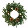 Northlight Pine Cones And Stars Pine Sprig Christmas Wreath, 10-Inch, Unlit -Northlight Shop northlight nl00527 1 25433.1588344493