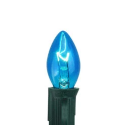 Northlight Pack Of 25 Blue Transparent C7 Christmas Replacement Bulbs -Northlight Shop northlight nl03827 two 46704.1588355828