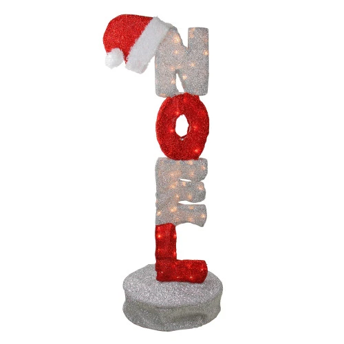 Northlight 41" Animated Red And Silver Lighted Noel Sign Christmas Outdoor Decoration 3 Northlight 41" Animated Red And Silver Lighted Noel Sign Christmas Outdoor Decoration