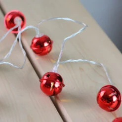 Northlight 8 Battery Operated Red LED Jingle Bell Christmas Lights - Clear Wire 7 Northlight 8 Battery Operated Red LED Jingle Bell Christmas Lights - Clear Wire -Northlight Shop northlight pw2091061 3 76359.1600391939