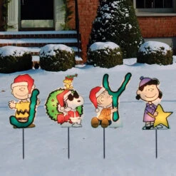 Northlight Set Of 4 Lighted "JOY" Peanuts And Snoopy Christmas Lawn Pathway Markers - 32913548 7 Northlight Set Of 4 Lighted "JOY" Peanuts And Snoopy Christmas Lawn Pathway Markers - 32913548 -Northlight Shop northlight pw 40351 1 86579.1588403271