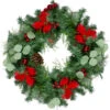 Northlight Pre-Decorated Red Poinsettia And Ornaments Artificial Christmas Wreath - 24 Inch, Unlit 1 Northlight Pre-Decorated Red Poinsettia And Ornaments Artificial Christmas Wreath - 24 Inch, Unlit -Northlight Shop northlight s27695 1 22274.1588405779