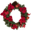 Northlight Poinsettia With Pinecone And Ball Artificial Christmas Wreath, 24-Inch, Unlit 2 Northlight Poinsettia With Pinecone And Ball Artificial Christmas Wreath, 24-Inch, Unlit -Northlight Shop northlight s84896 updated 91491.1659036534