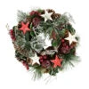 Northlight Apples, Stars And Pine Cones Frosted Artificial Christmas Wreath, 10-Inch, Unlit -Northlight Shop northlight sh03927 1 20737.1670057372