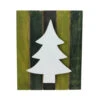 Northlight 13" Wood Tree On Green Washed Pallet Inspired Frame Christmas Wall Hanging -Northlight Shop northlight sh14615 64946.1587644290