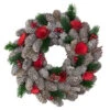 Northlight Pine Cones And Red Wooden Roses Artificial Christmas Wreath, 10-Inch, Unlit 2 Northlight Pine Cones And Red Wooden Roses Artificial Christmas Wreath, 10-Inch, Unlit -Northlight Shop northlight sh86451 91891.1588354125