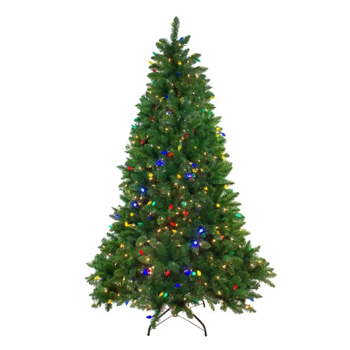 Northlight 6.5' Pre-Lit Medium Huron Pine Artificial Christmas Tree - Multicolor Lights 3 Northlight 6.5' Pre-Lit Medium Huron Pine Artificial Christmas Tree - Multicolor Lights