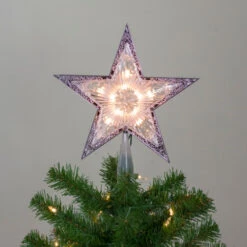 Kurt Adler 11" Lighted Silver Star With Cut-Out Design Christmas Tree Topper - Clear Lights -Northlight Shop northlight ul1212 c 3 25670.1588414685