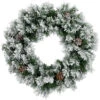 Northlight 36" Snowy Flocked Angel Pine With Pine Cones Artificial Christmas Wreath - Unlit 2 Northlight 36" Snowy Flocked Angel Pine With Pine Cones Artificial Christmas Wreath - Unlit -Northlight Shop northlight v039812c20v03982 01 74155.1690469256