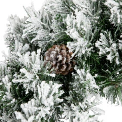 Northlight 36" Snowy Flocked Angel Pine With Pine Cones Artificial Christmas Wreath - Unlit -Northlight Shop northlight v039812c20v03982 03 35892.1692025708