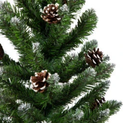 Northlight 24" Frosted Norway Pine With Pine Cones Medium Artificial Christmas Tree, Unlit -Northlight Shop northlight v03993 04 02393.1691247510