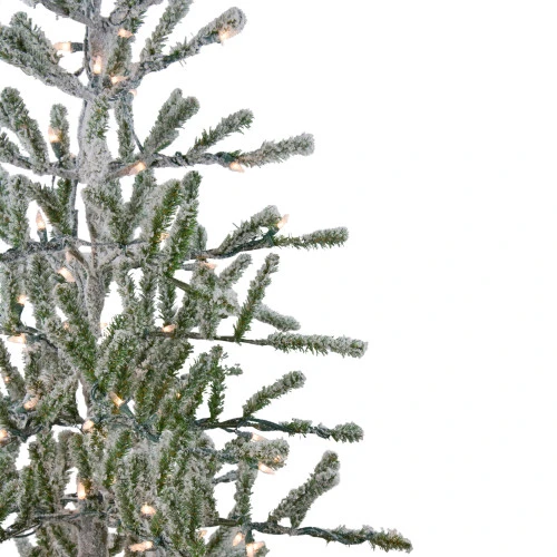 Northlight 5' Pre-Lit Medium Flocked Alpine Twig Artificial Christmas Tree - Warm White Lights 5 Northlight 5' Pre-Lit Medium Flocked Alpine Twig Artificial Christmas Tree - Warm White Lights - Image 3