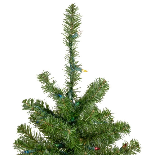 Northlight 5' Pre-Lit Medium Canadian Pine Artificial Christmas Tree - Multicolor Lights 5 Northlight 5' Pre-Lit Medium Canadian Pine Artificial Christmas Tree - Multicolor Lights - Image 3