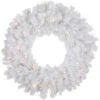 Northlight Pre-Lit Snow White Artificial Christmas Wreath, 24-Inch, Clear Lights -Northlight Shop northlight v15860 01 99483.1691074597