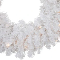 Northlight Pre-Lit Snow White Artificial Christmas Wreath, 24-Inch, Clear Lights 10 Northlight Pre-Lit Snow White Artificial Christmas Wreath, 24-Inch, Clear Lights -Northlight Shop northlight v15860 02 15616.1691074602
