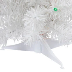Northlight 18" Pre-Lit Snow White Artificial Christmas Tree, Multi Lights 11 Northlight 18" Pre-Lit Snow White Artificial Christmas Tree, Multi Lights -Northlight Shop northlight v15865 03 42639.1691074601