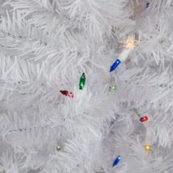 Northlight 3' Pre-Lit Snow White Artificial Christmas Tree, Multi Lights -Northlight Shop northlight v15872 03 17892.1692371583