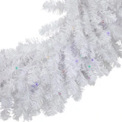 Northlight Pre-Lit White Pine LED Artificial Christmas Wreath - 36-Inch, Multicolor Lights -Northlight Shop northlight v15877 02 62677.1691074597