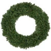 Northlight 5' Pre-Lit Commercial Canadian Pine Artificial Christmas Wreath, Clear Lights